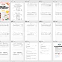 Mini-Heft: 10 Abschreibtexte zur Groß- und Kleinschreibung Thema Weihnachten (Übersicht)