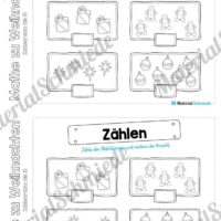 Mini-Heft: Mathe zu Weihnachten - Zahlenraum bis 10 (Vorschau 03)