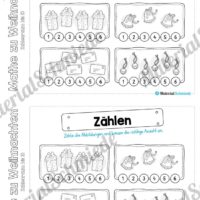 Mini-Heft: Mathe zu Weihnachten - Zahlenraum bis 10 (Vorschau 07)