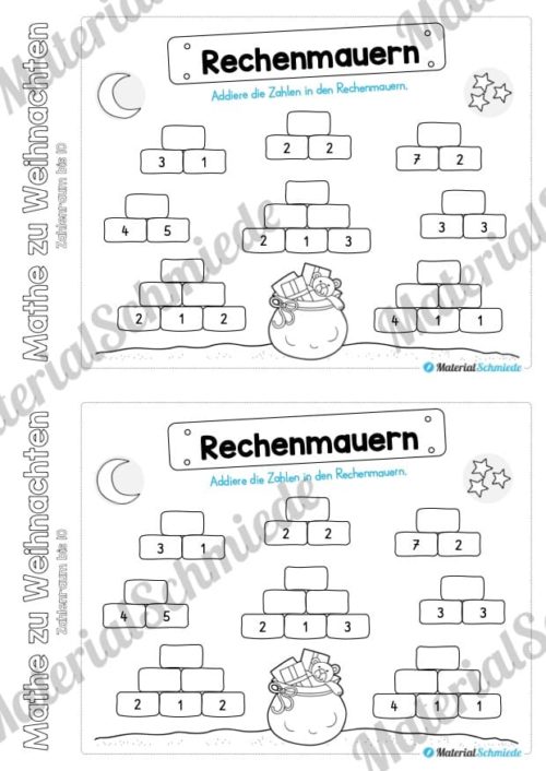 Mini-Heft: Mathe zu Weihnachten - Zahlenraum bis 10 (Vorschau 11)