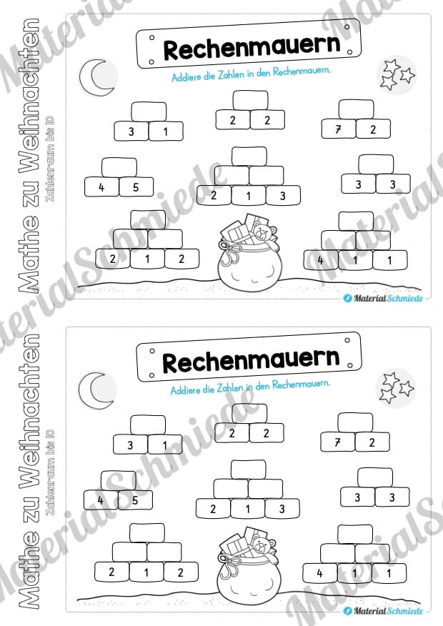 Mini-Heft: Mathe zu Weihnachten – Zahlenraum bis 10 (Vorschau 11)