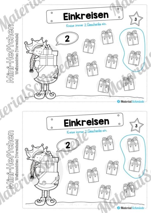 Mini-Heft: Weihnachten Vorschule (Vorschau 03)