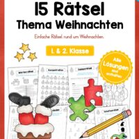 15 Rätsel zu Weihnachten (1. & 2. Klasse)