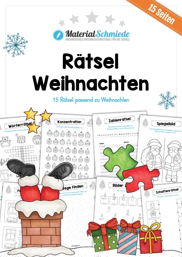 15 Rätsel zu Weihnachten