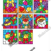 8 Rechenmalblätter Weihnachten: Zahlenraum 10 (Vorschau 09)