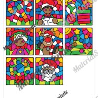 8 Rechenmalblätter Weihnachten: Zahlenraum 100 (Vorschau 09)