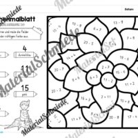 8 Rechenmalblätter Weihnachten: Zahlenraum 20 (Vorschau 08)