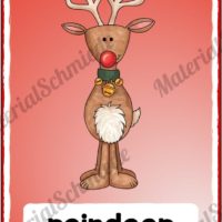 24 Tafelkarten zu Weihnachten auf Englisch (Vorschau 01)