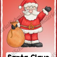 24 Tafelkarten zu Weihnachten auf Englisch (Vorschau 02)