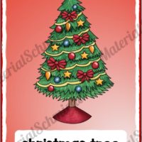 24 Tafelkarten zu Weihnachten auf Englisch (Vorschau 03)