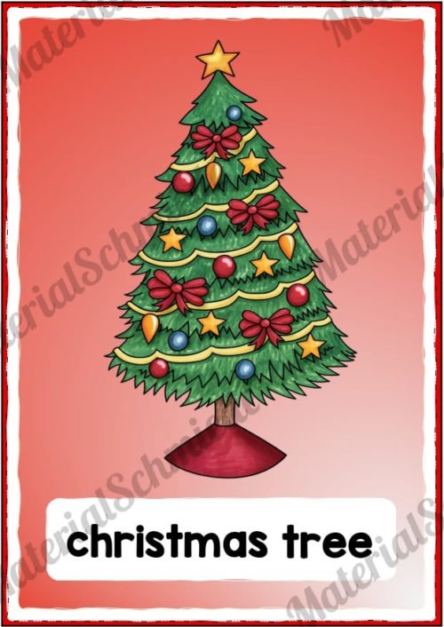 24 Tafelkarten zu Weihnachten auf Englisch (Vorschau 03)