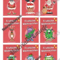 18 Weihnachtsanhänger für die Schule (Farbe)