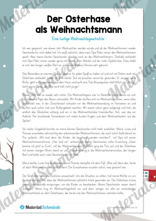 Lustige Weihnachtgsgeschichte