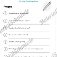 Lustige Weihnachtgsgeschichte - Fragen