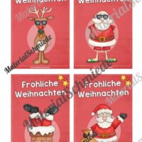 24 Weihnachtskarten für die Schule (Farbe 01)