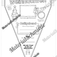 Wimpel / Wimpelkette zu Weihnachten (Vorschau)