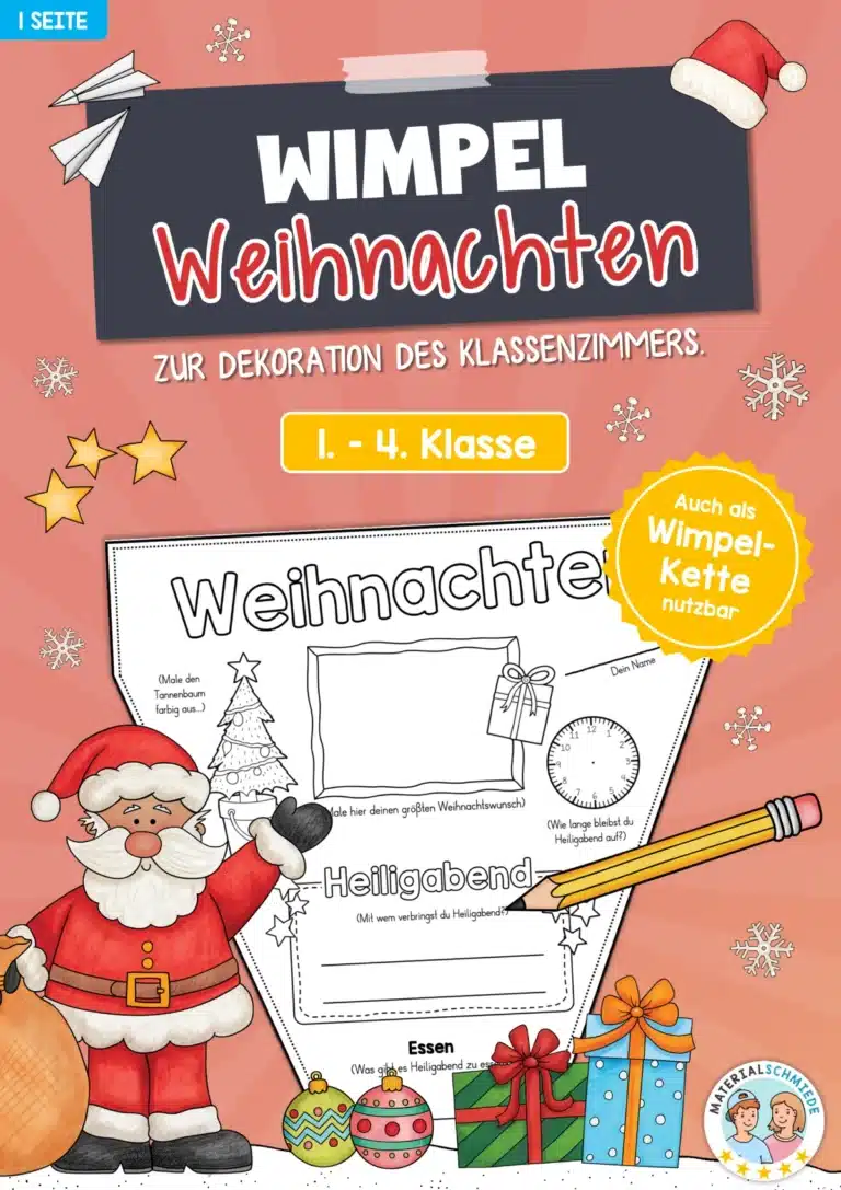 Weihnachten: Wimpel / Wimpelkette