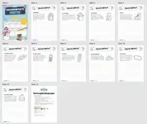 10 Abschreibtexte: Thema Winter (Überblick)
