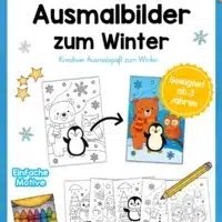 Ausmalbilder zum Winter