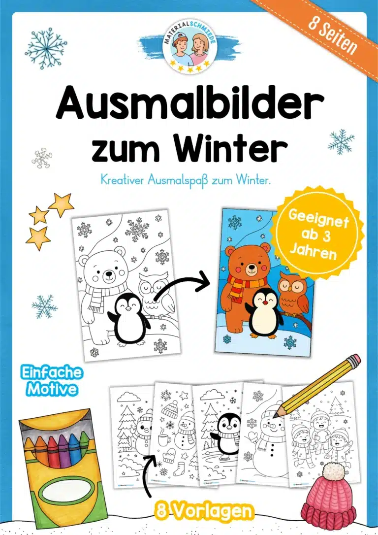 Ausmalbilder zum Winter Ausmalbilder zum Winter