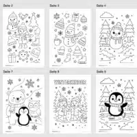 Ausmalbilder zum Winter (Überblick)