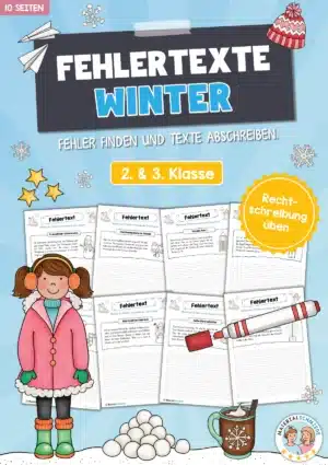 10 Fehlertexte: Thema Winter