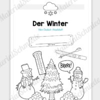 Materialpaket Winter: Deutsch (1/2 Klasse) - Deckblatt