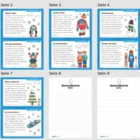 Abschreibkartei: Thema Winter (Überblick)