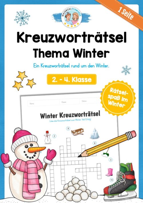 Winter Kreuzworträtsel