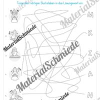 Lese- & Rätselheft zum Winter (1. & 2. Klasse) - Arbeitsblatt 02