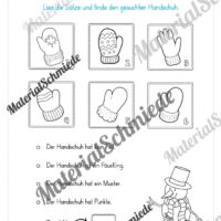 Lese- & Rätselheft zum Winter (1. & 2. Klasse) - Arbeitsblatt 03