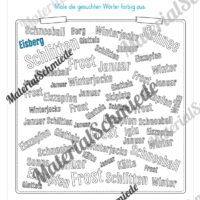 Lese- & Rätselheft zum Winter (1. & 2. Klasse) - Arbeitsblatt 04