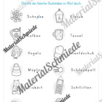 Lese- & Rätselheft zum Winter (1. & 2. Klasse) - Arbeitsblatt 05