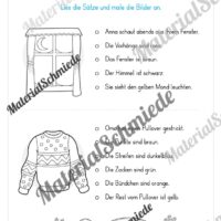 Lese- & Rätselheft zum Winter (1. & 2. Klasse) - Arbeitsblatt 06