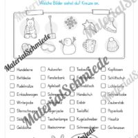 Lese- & Rätselheft zum Winter (1. & 2. Klasse) - Arbeitsblatt 07