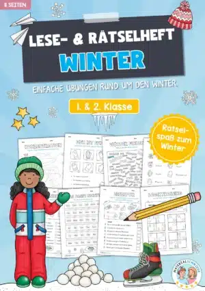 Lese- & Rätselheft zum Winter (1. & 2. Klasse)