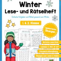 Lese- & Rätselheft zum Winter (1. & 2. Klasse)