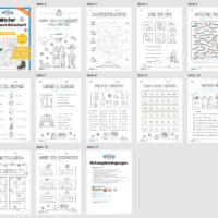 Lese- & Rätselheft zum Winter (1. & 2. Klasse) - Überblick