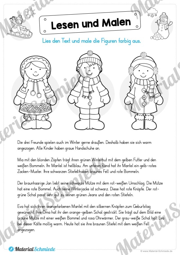 Lesen & Malen im Winter (Vorschau 03)