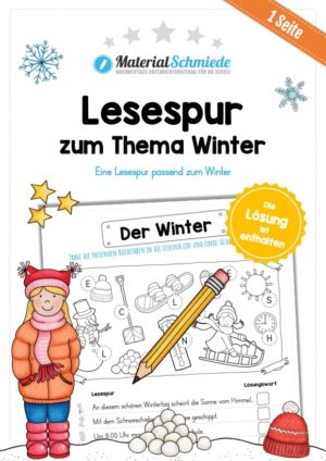 Lesespur zum Winter