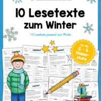 10 Lesetexte zum Winter (mit Aufgaben)