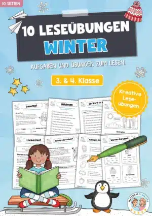 10 Leseübungen zum Winter (Lesen & Verstehen)