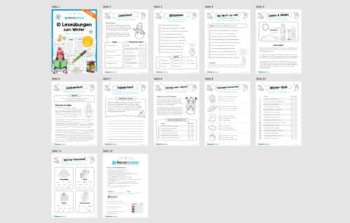 10 Leseübungen zum Winter (Überblick)