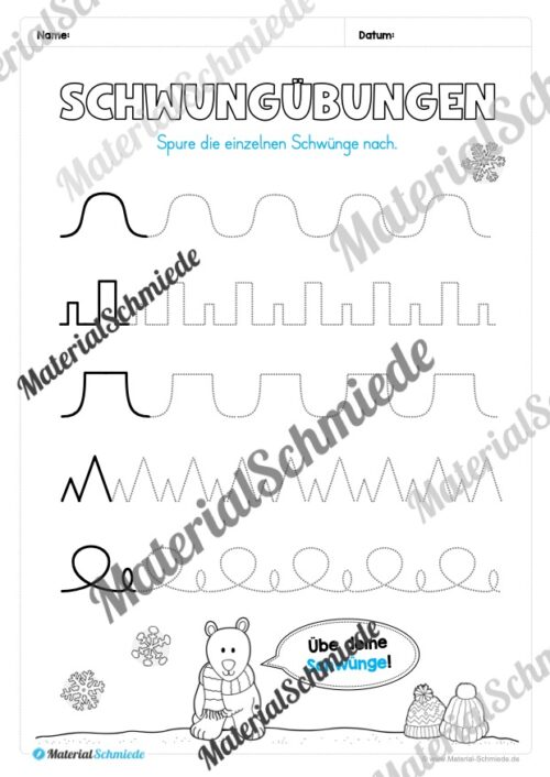 Materialpaket Winter: 1. Klasse (Vorschau 03)