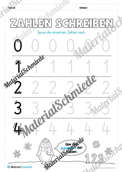 Materialpaket Winter: 1. Klasse (Vorschau 08)