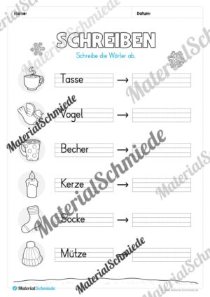 Materialpaket Winter: 1. Klasse (Vorschau 10)