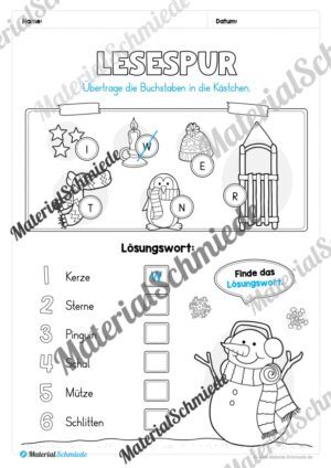 Materialpaket Winter: 1. Klasse (Vorschau 21)