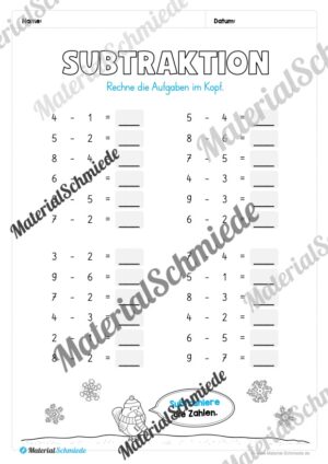 Materialpaket Winter: 1. Klasse (Vorschau 22)