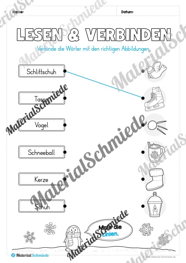 Materialpaket Winter: 1. Klasse (Vorschau 25)