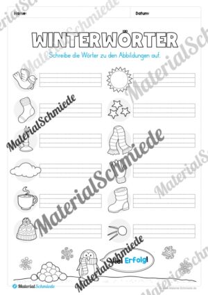 Materialpaket Winter: 2. Klasse (Vorschau 03)